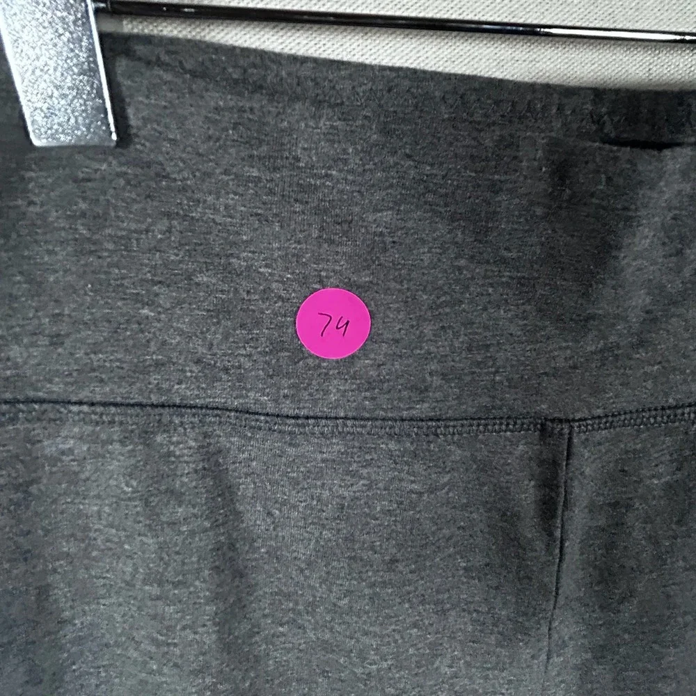 NWT Aerie Chill Play Move Leggings Womens Medium Dark Heather‎ Gray Cotton Blend